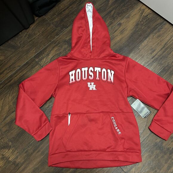 Colosseum Houston Cougars Youth Large Red Hoodie NWT Pockets UH - Picture 1 of 7